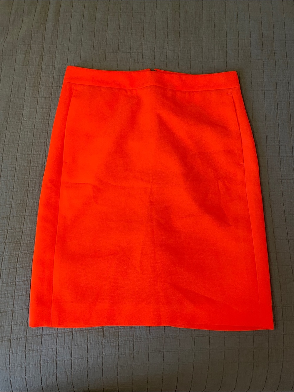 J. Crew Bright Orange Pencil Skirt